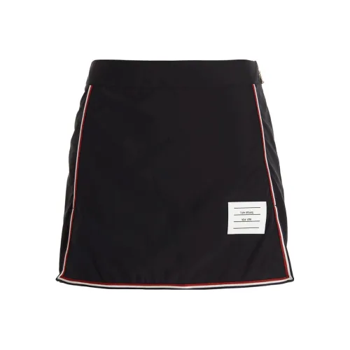 THOM BROWNE Черные Женские Повседневные Короткие Юбки