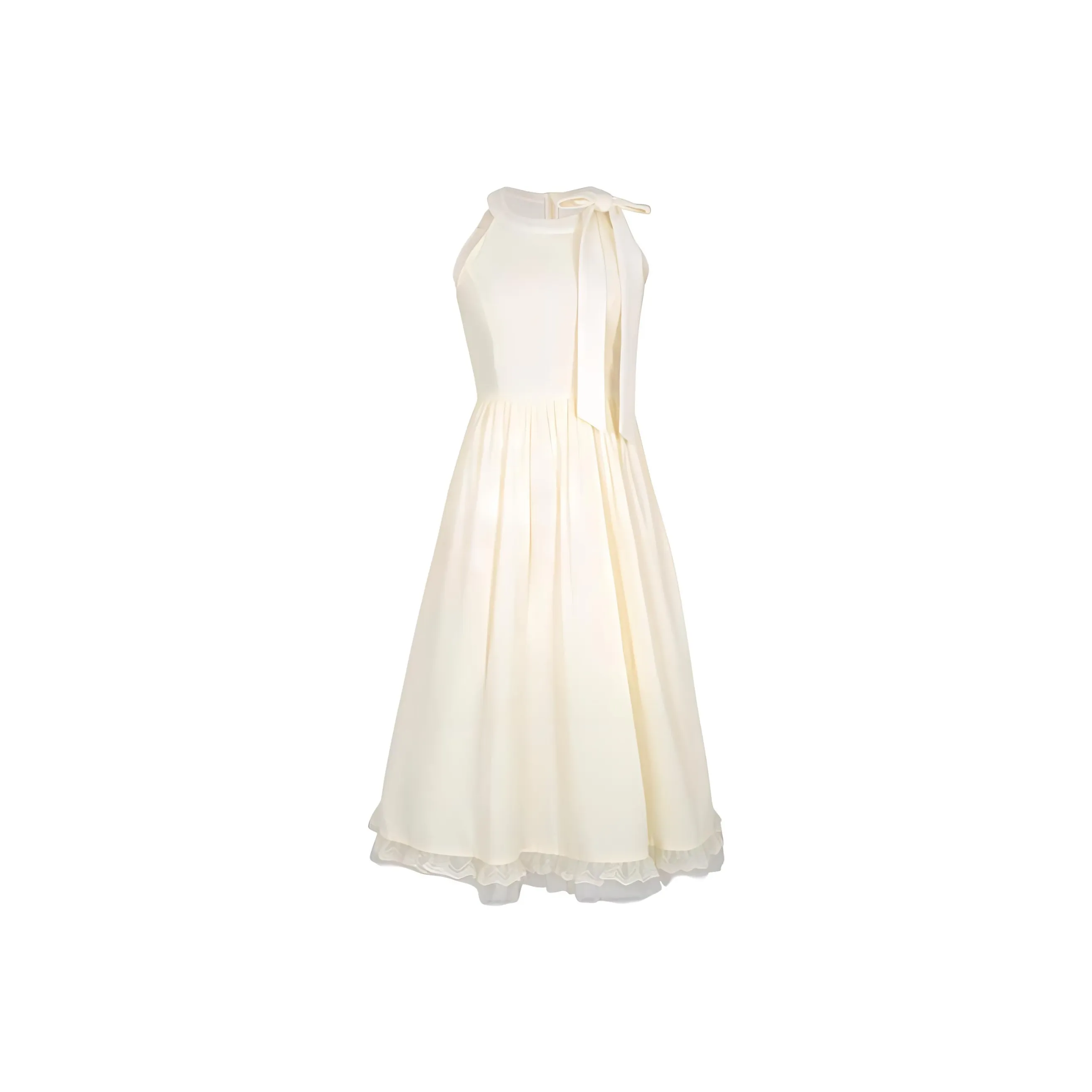 Nooidea Official Без рукавов Платье Женское Белое