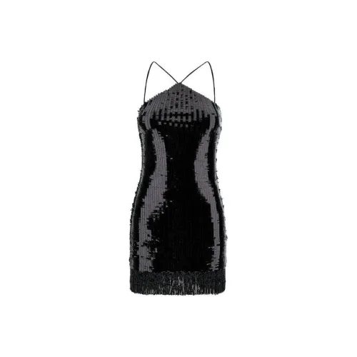 TALLER MARMO Черное Женское Платье без Рукавов