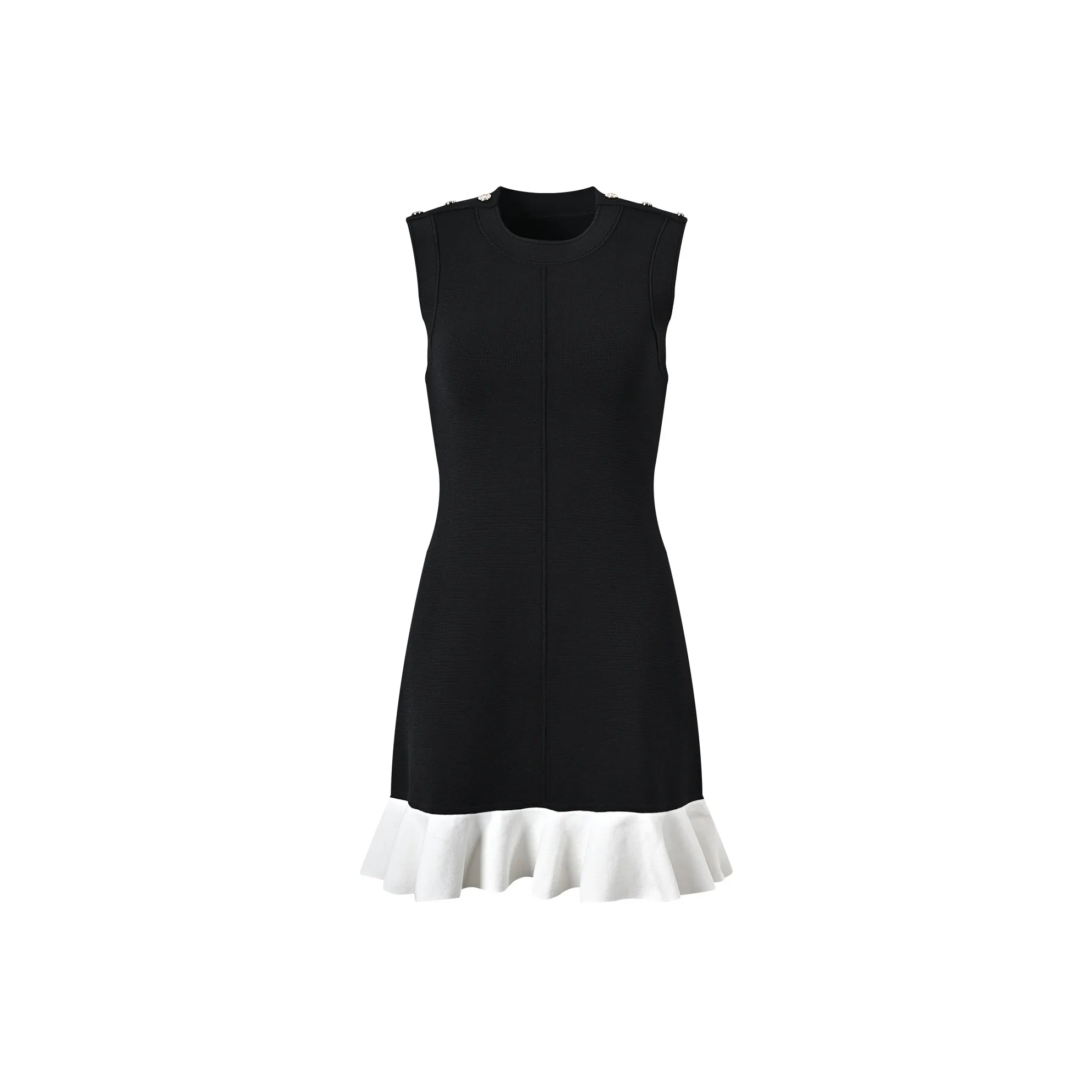 CHARM PICK Без рукавов Платье Женское Черное