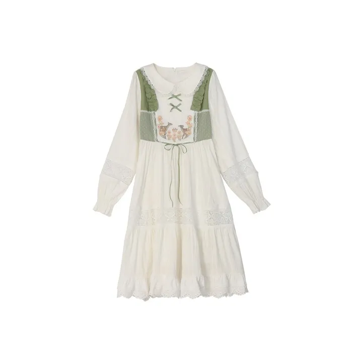 SNBL Casual Long Skirts Women's White