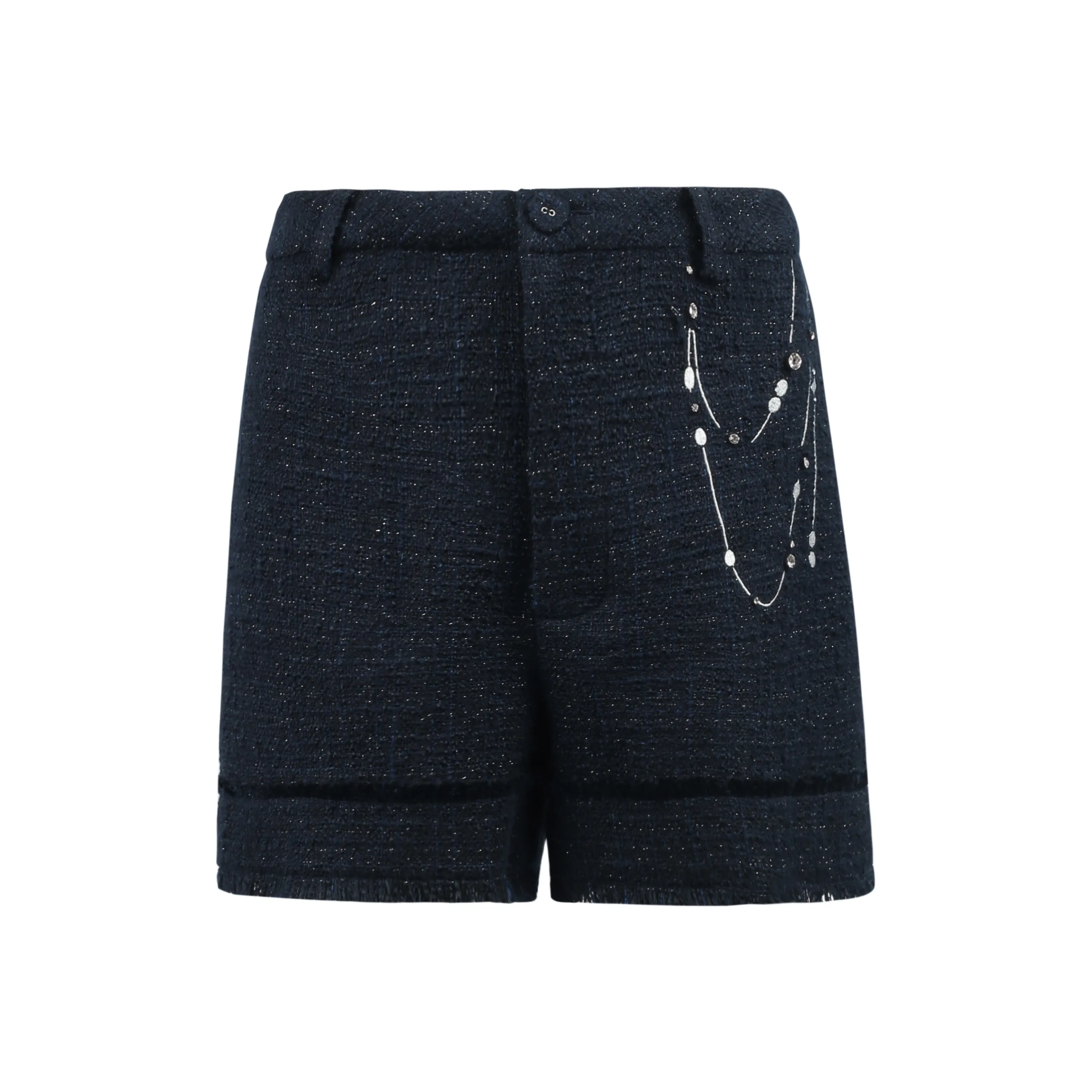 Valeria Obbaco Повседневные шорты Женские Темно-синий