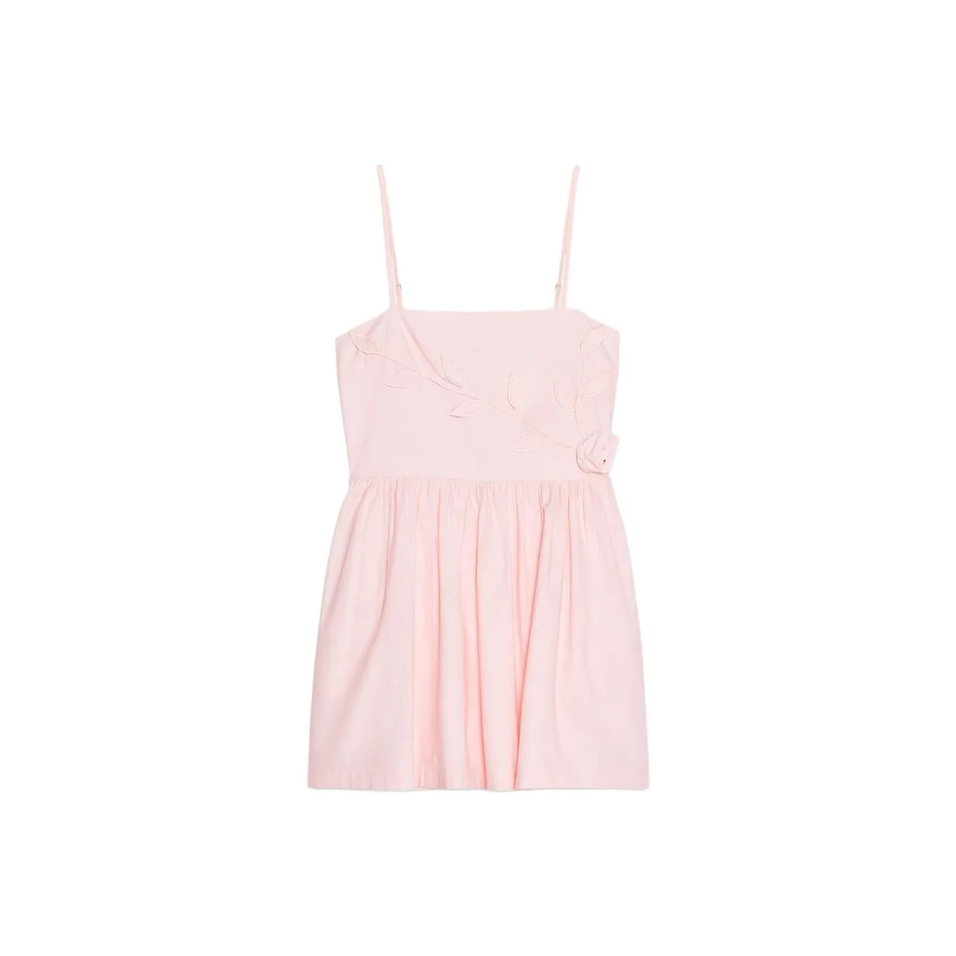 ZARA Slip Dress Women's Light Pink Red