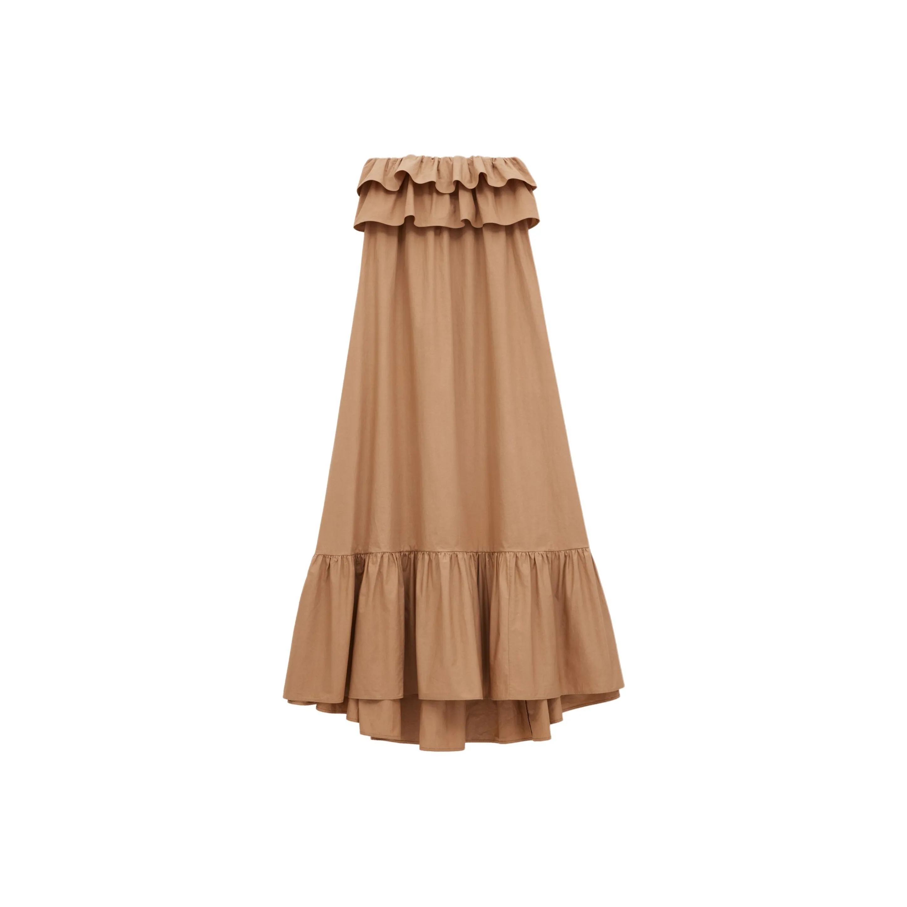SAINT LAURENT Ruffle detail Maxi Dress