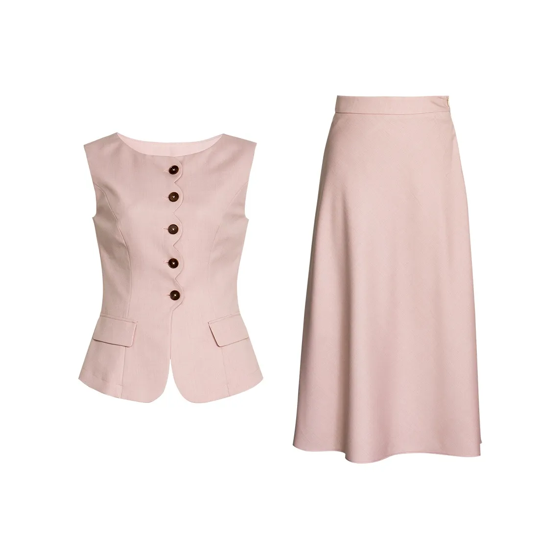 ROEYSHOUSE Комплект с юбкой Женские Светло-розовый