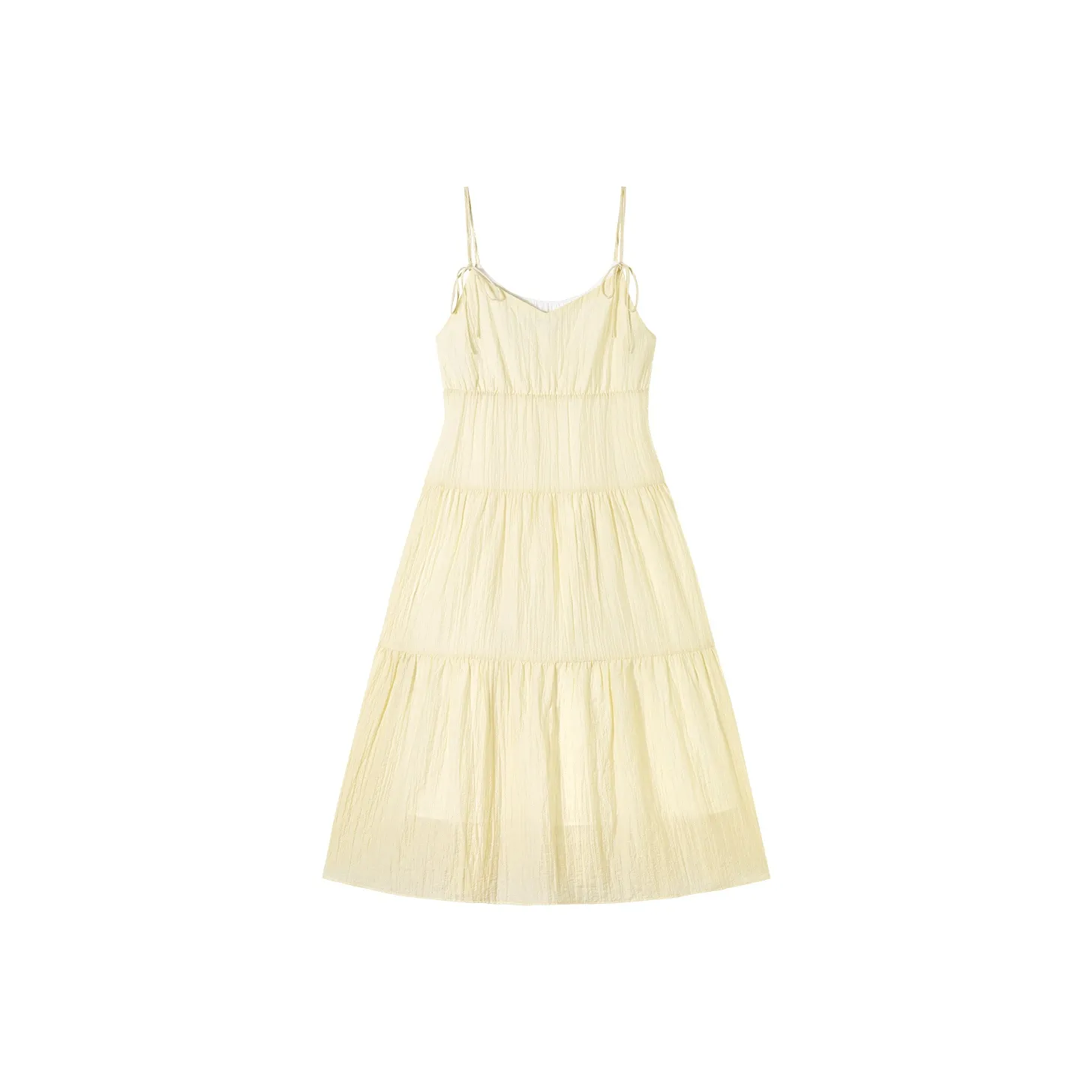 PSO Brand Slip Платье Женское Кремово-Желтое