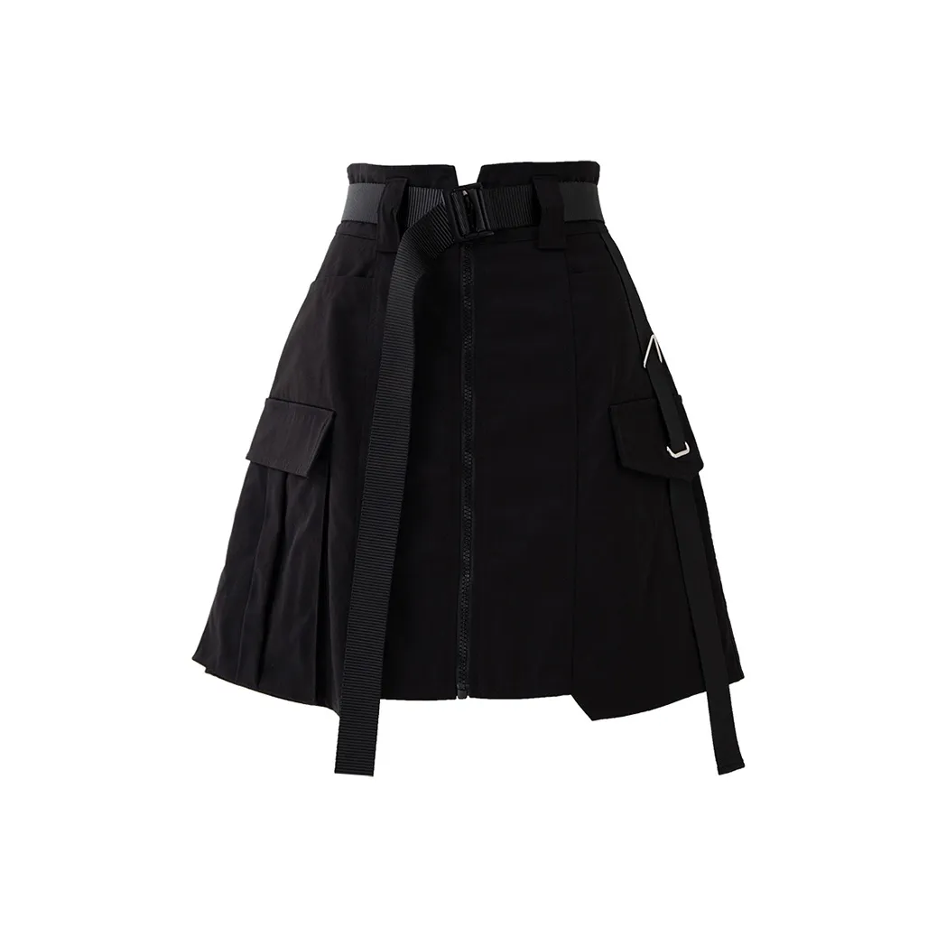 SOON FLOWER Повседневные короткие юбки Женские Черный