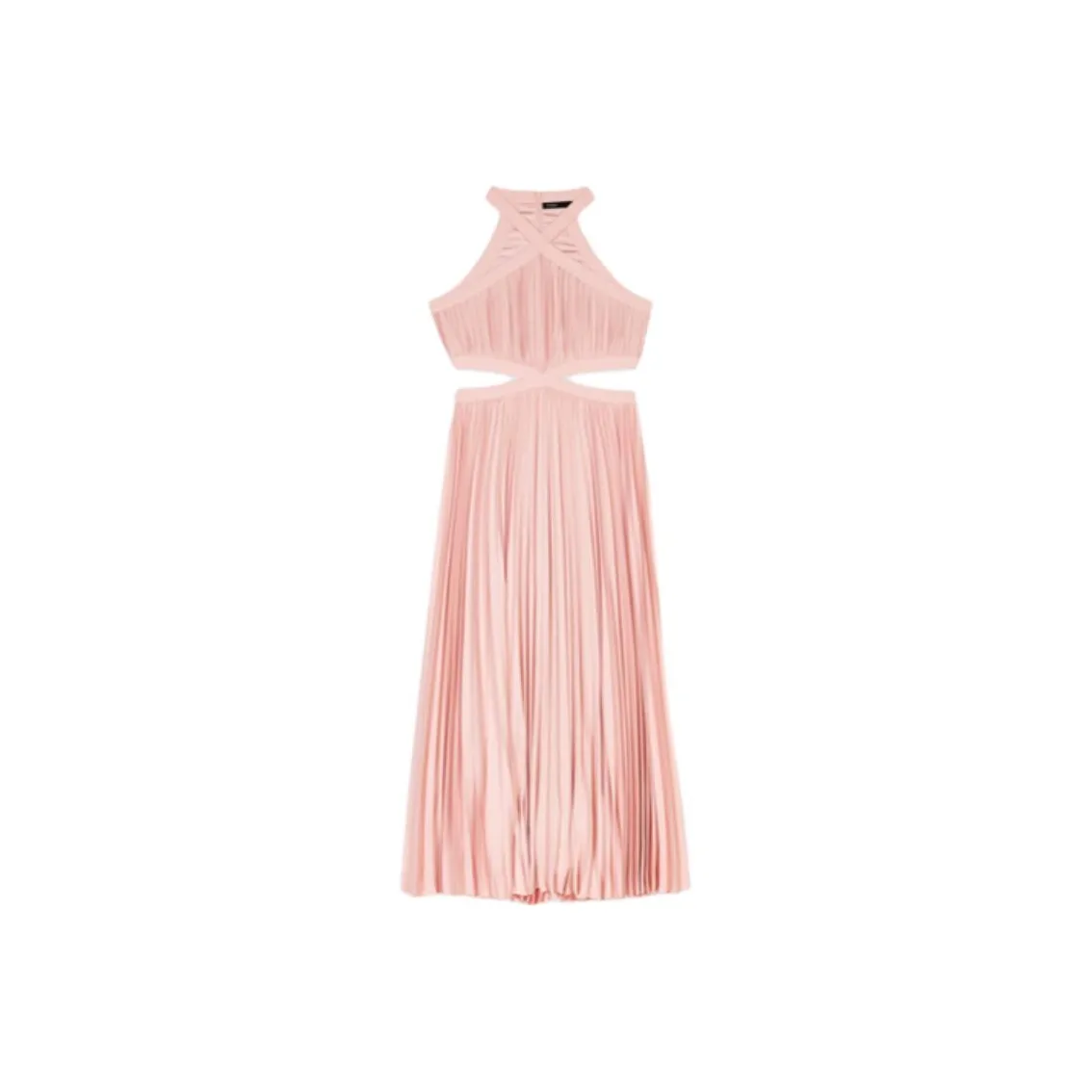 Maje Plissé effect Maxi Skirt