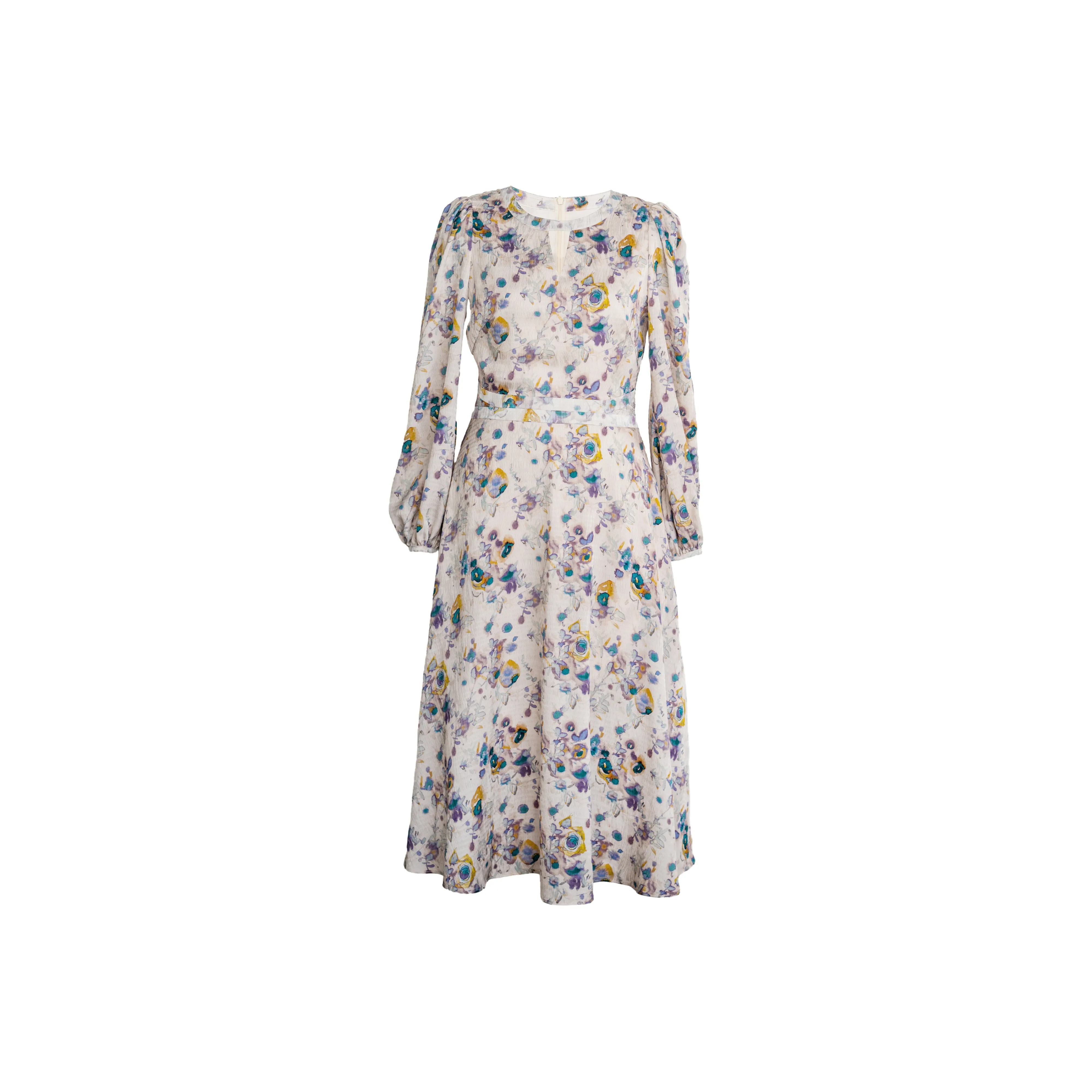 ROEYSHOUSE Длинное платье с длинными рукавами женское прозрачное