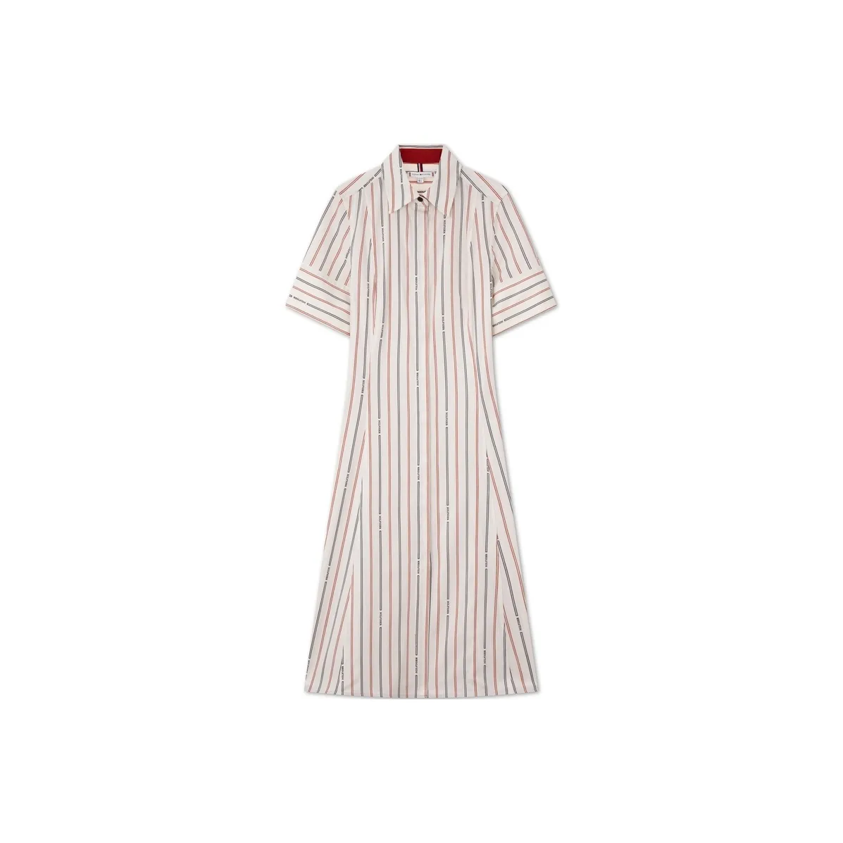 Tommy Hilfiger Короткий рукав платье женское белое с полосами
