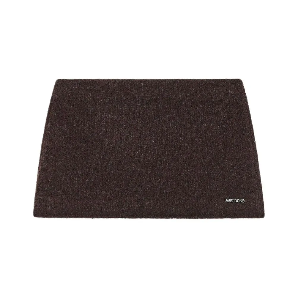 WE11DONE FW24 Повседневные короткие юбки Женские Коричневый