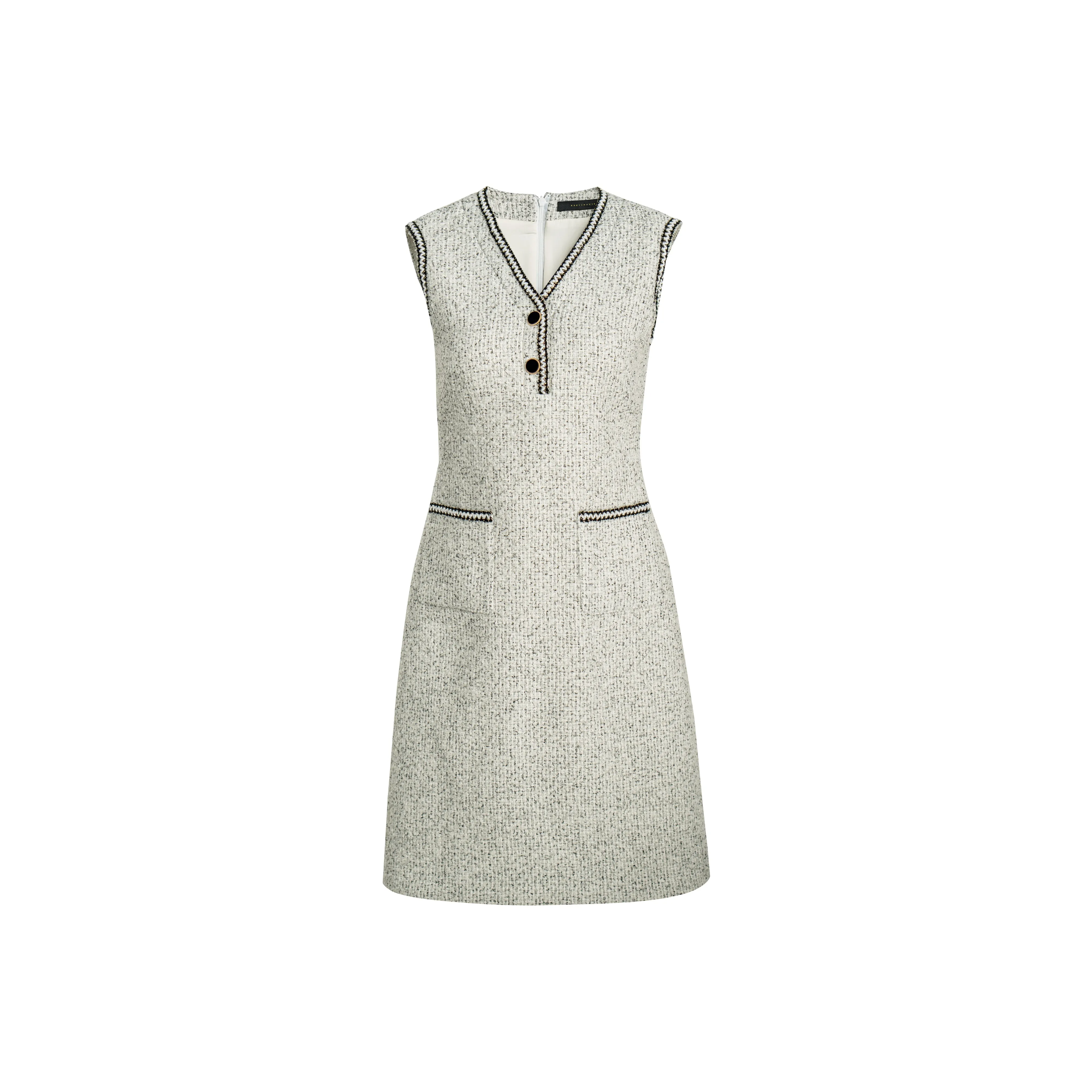 ROEYSHOUSE Без рукавов Платье Женское Черный Белый Смешанные цвета