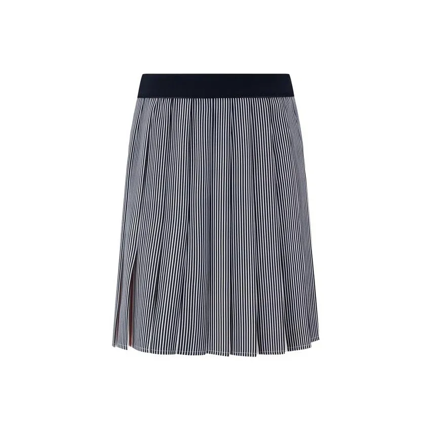 Tommy Hilfiger Повседневные короткие юбки Женские Черный Белый Красный Полосы