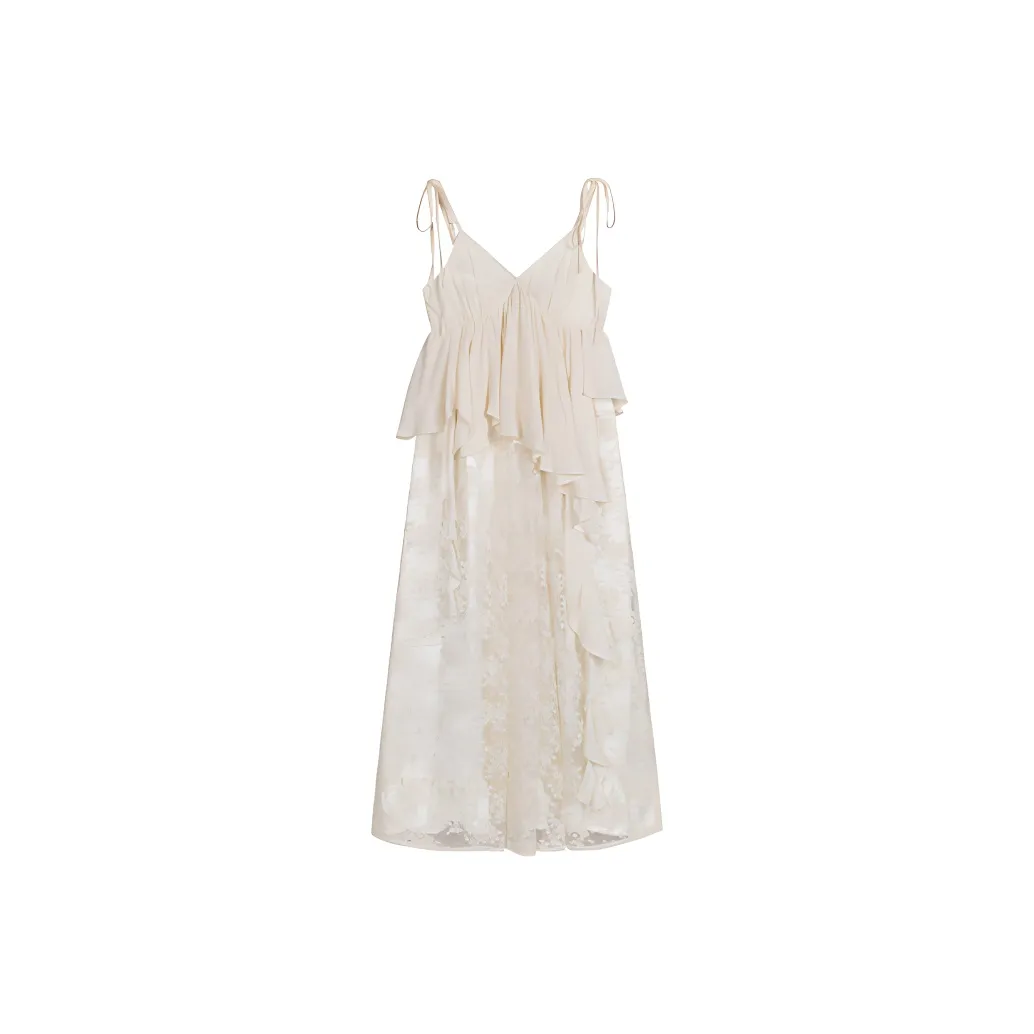 SKYA Slip Платье Женское Кремовый Абрикос