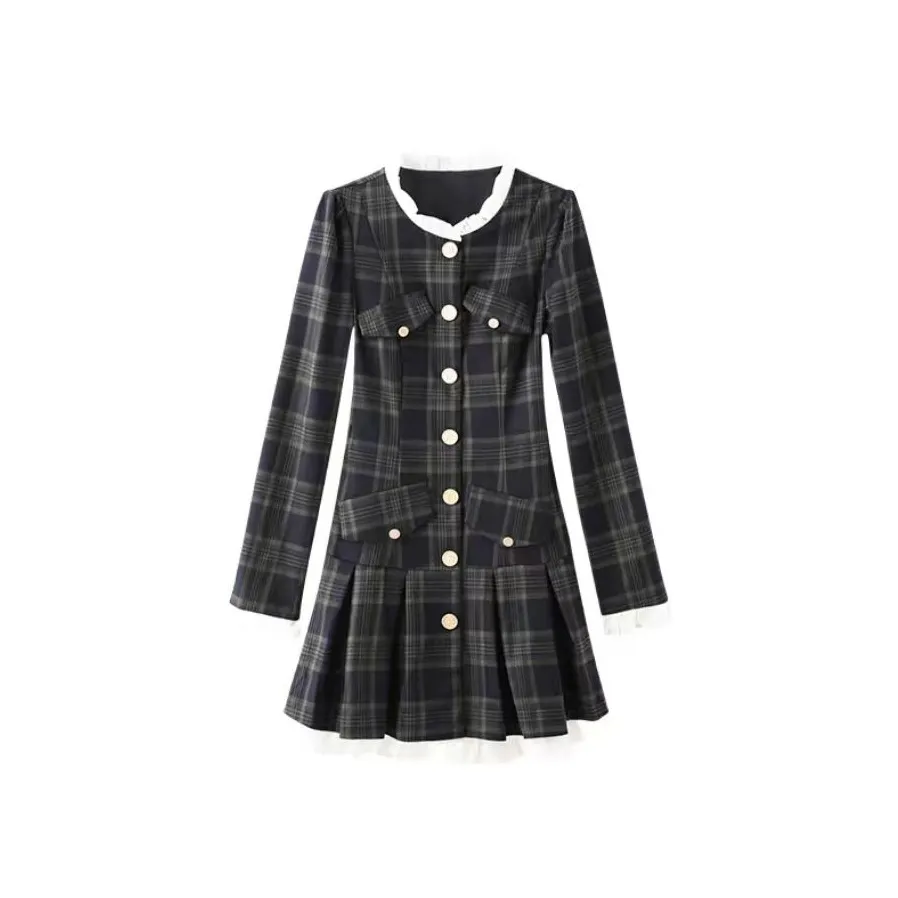 Lookinto Long Sleeved Dress Women's Blue