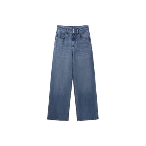 Small grains Blue Женские Джинсы
