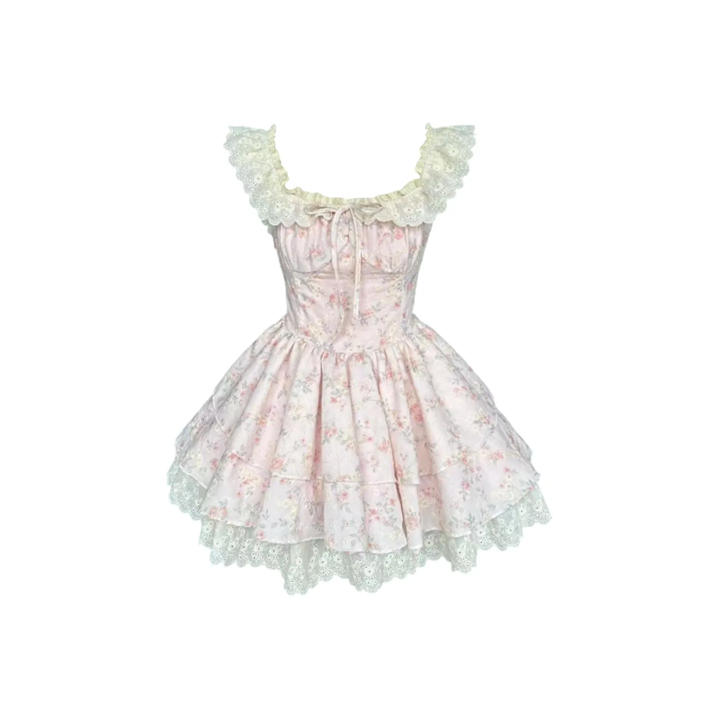 Ning Cai Yuer Без рукавов Платье Женское Светло-розовое