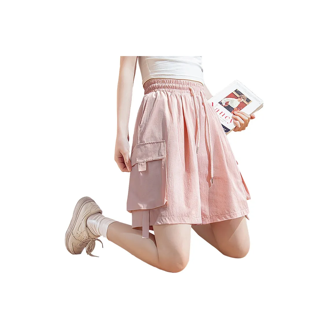 Cypress House Повседневные шорты Женские Розовые