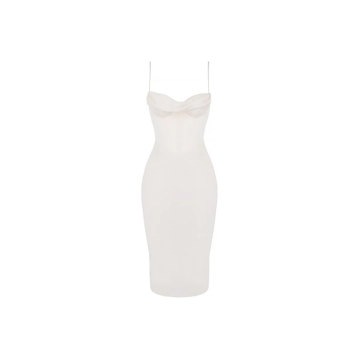 HOUSE OF CB Myrna Slip Платье Женское Сливочный Слоновая кость