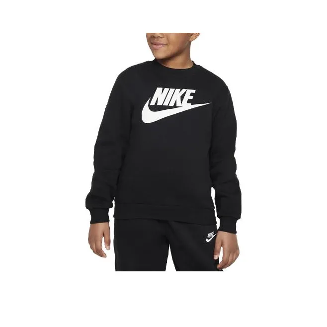 Nike Свитшот Sportswear Club Флис Черный Детский