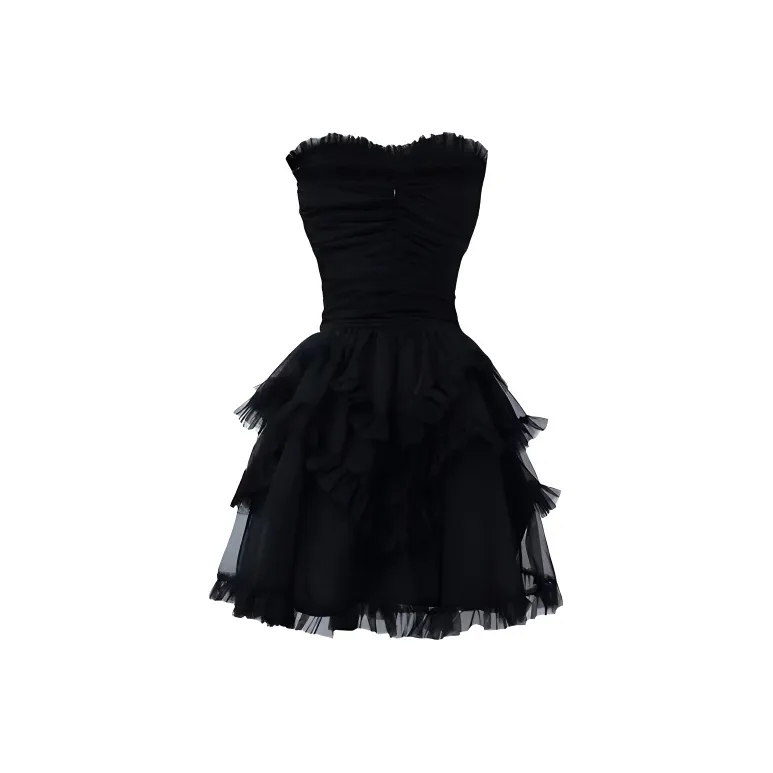 SCCREBEL OFFICIAL Без рукавов Платье Женское Черное