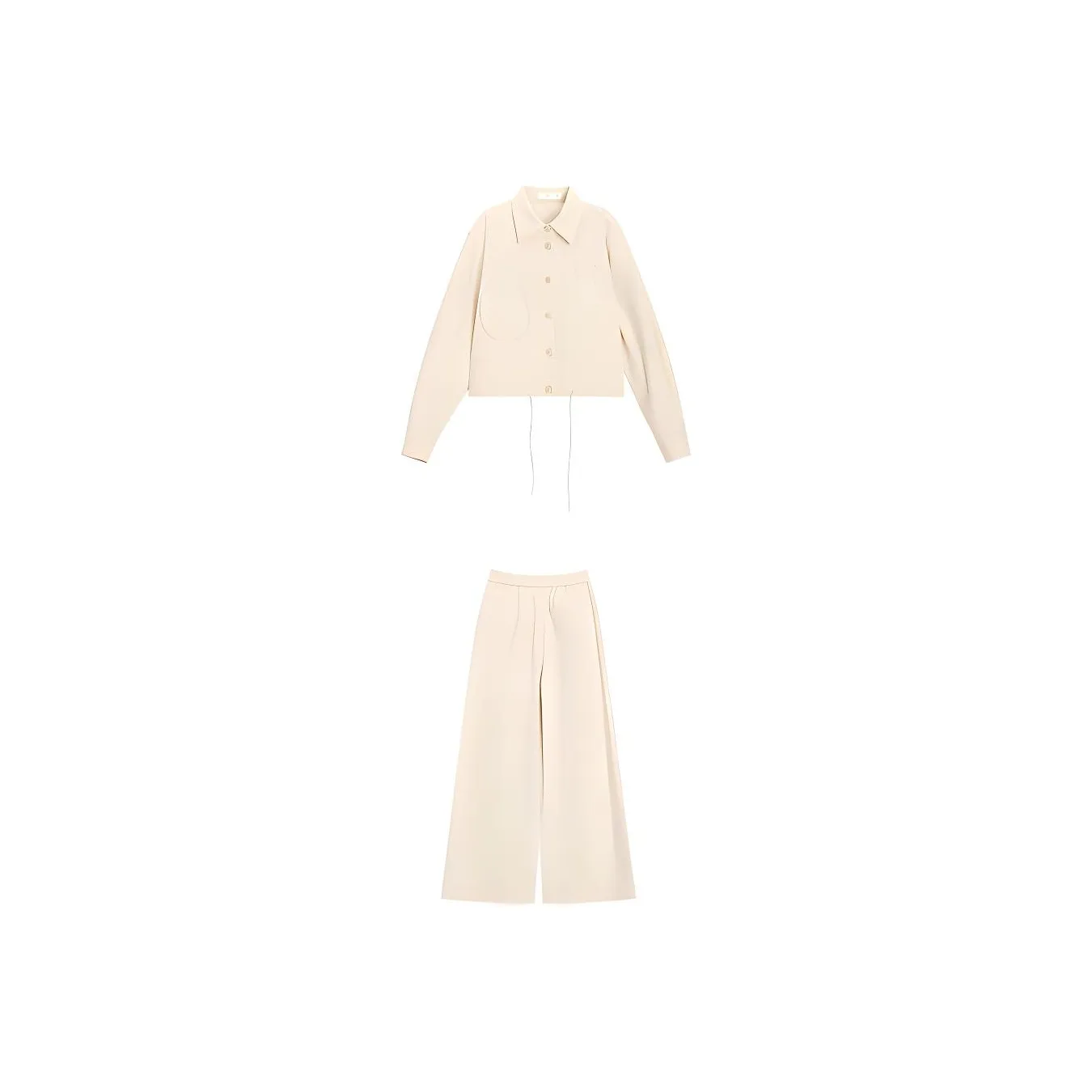Fragment Casual Suit Women's Beige Yellow