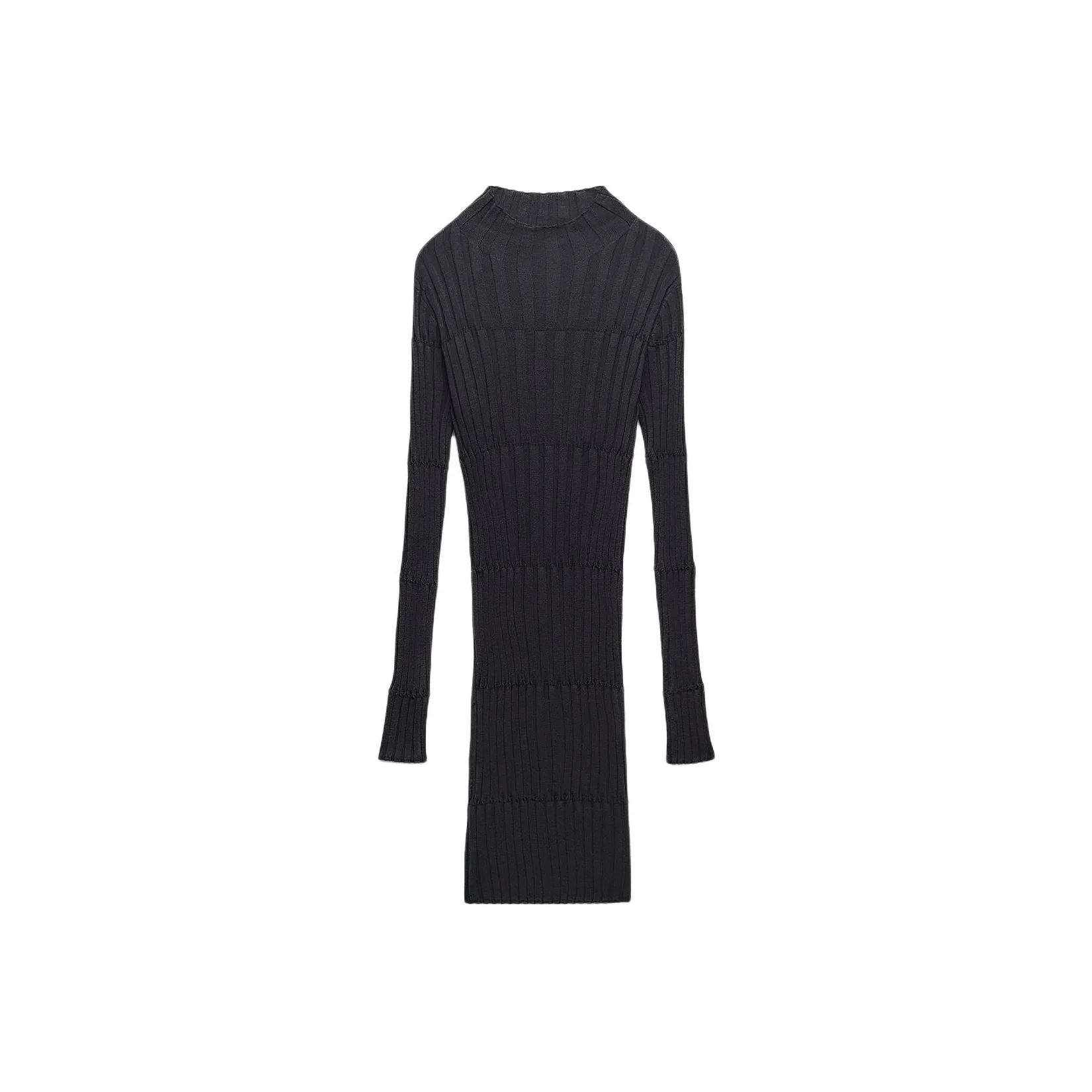 ZARA Long Sleeved Dress Women's Dark Gray