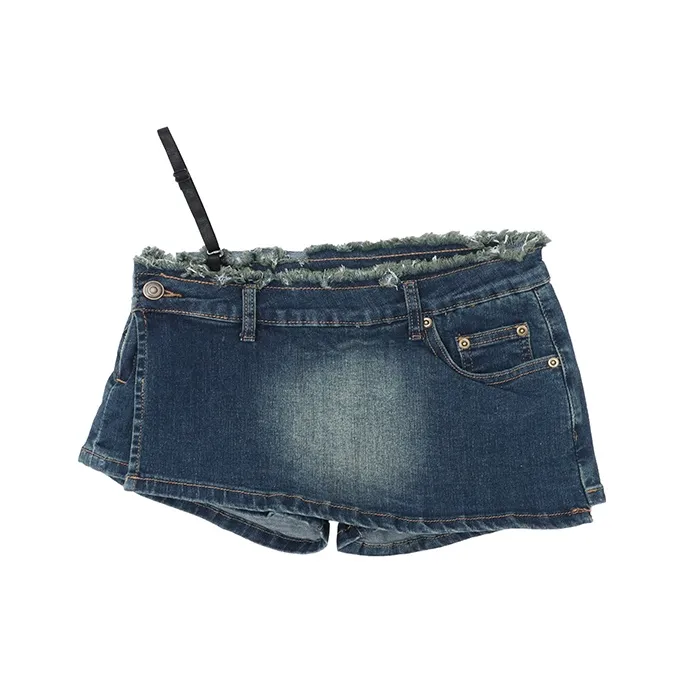 MIMOSA CHUR Синяя Женская Джинсовая Короткая Юбка