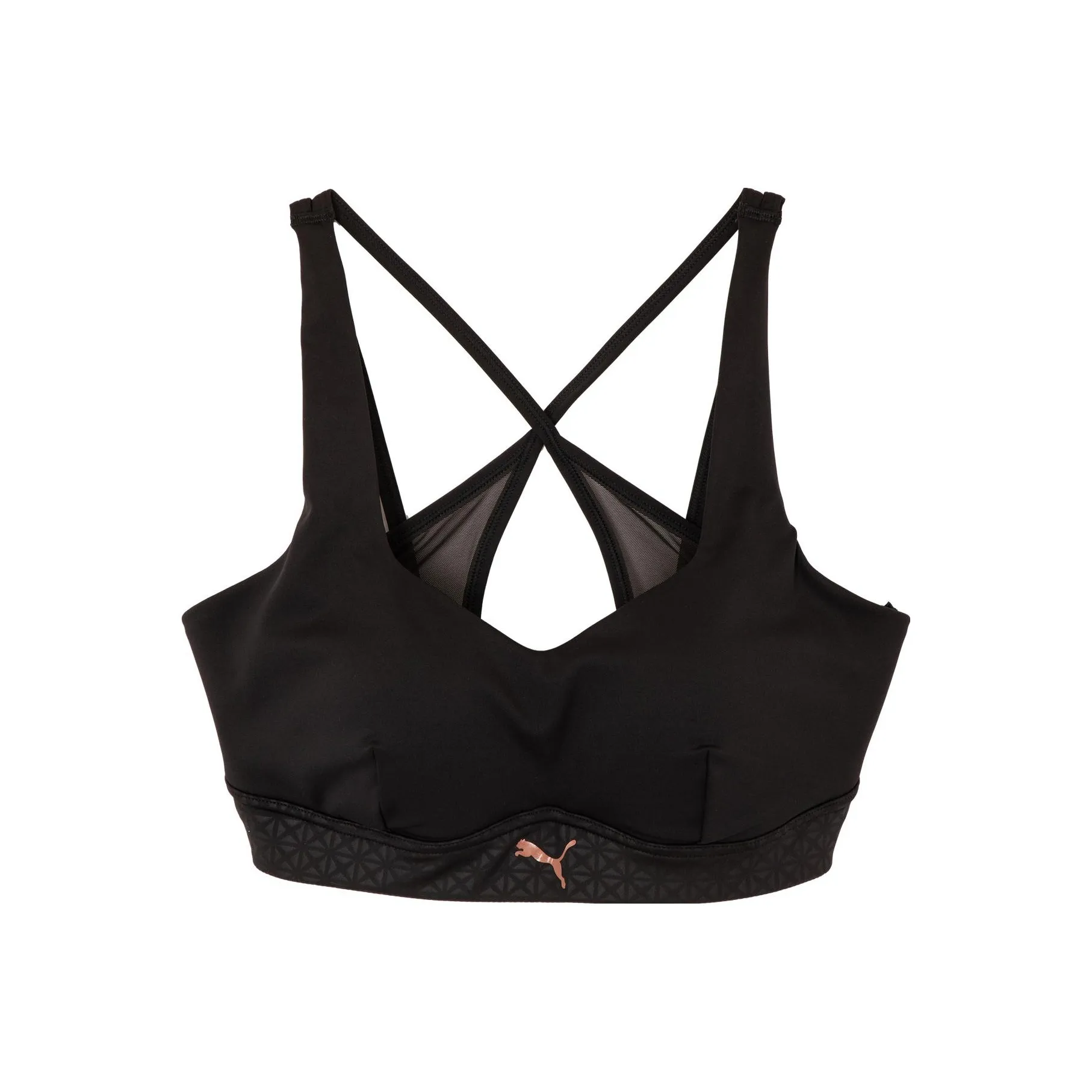 PUMA AOP Бюстгальтер Спортивное белье Женские Черный