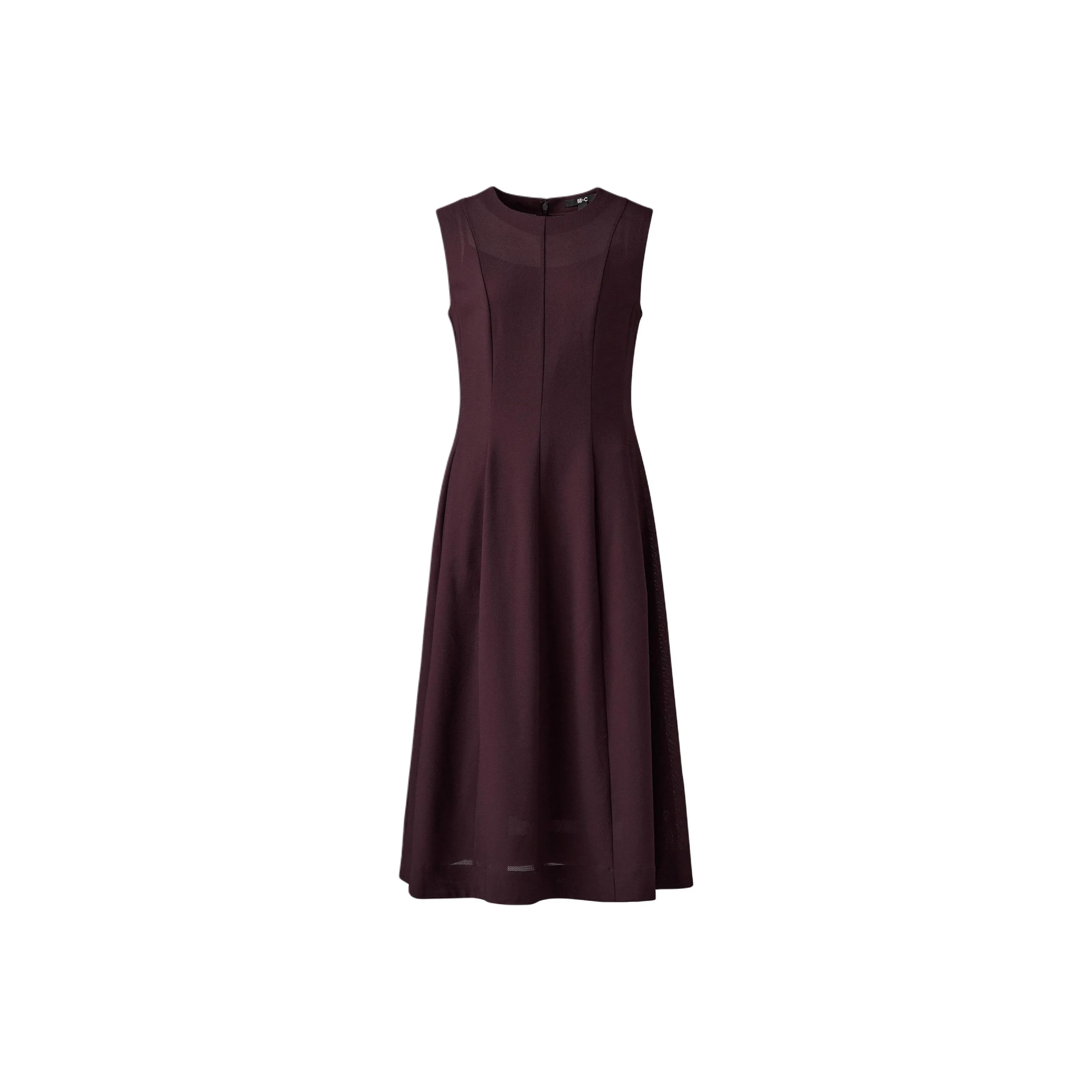 UNIQLO x Clare Waight Keller C Collection SS25 Sleeveless Dress Women's Burgundy