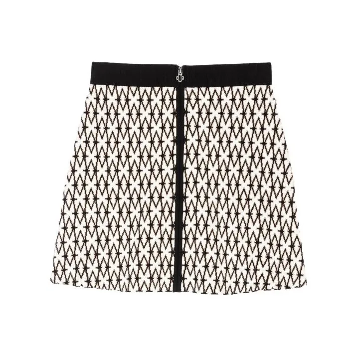 Maje Повседневные короткие юбки Женские Черный Белый