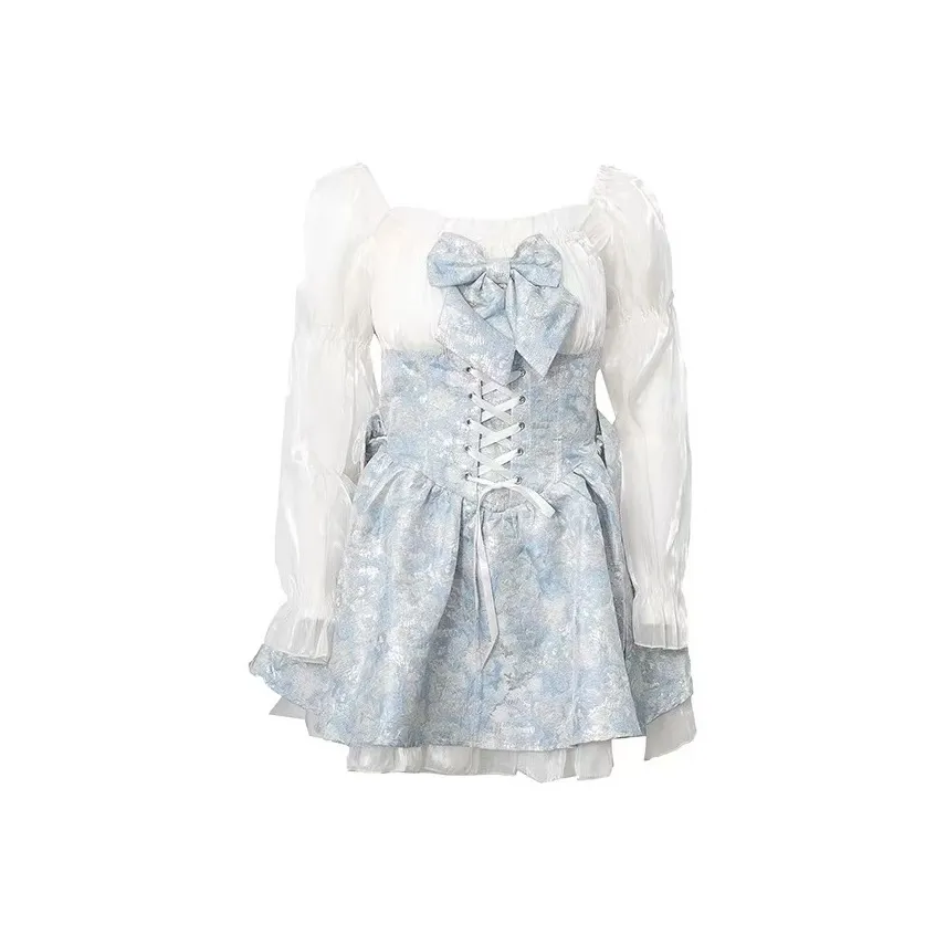 PLAY BUSH Длинное платье с длинными рукавами женское цвет изображения