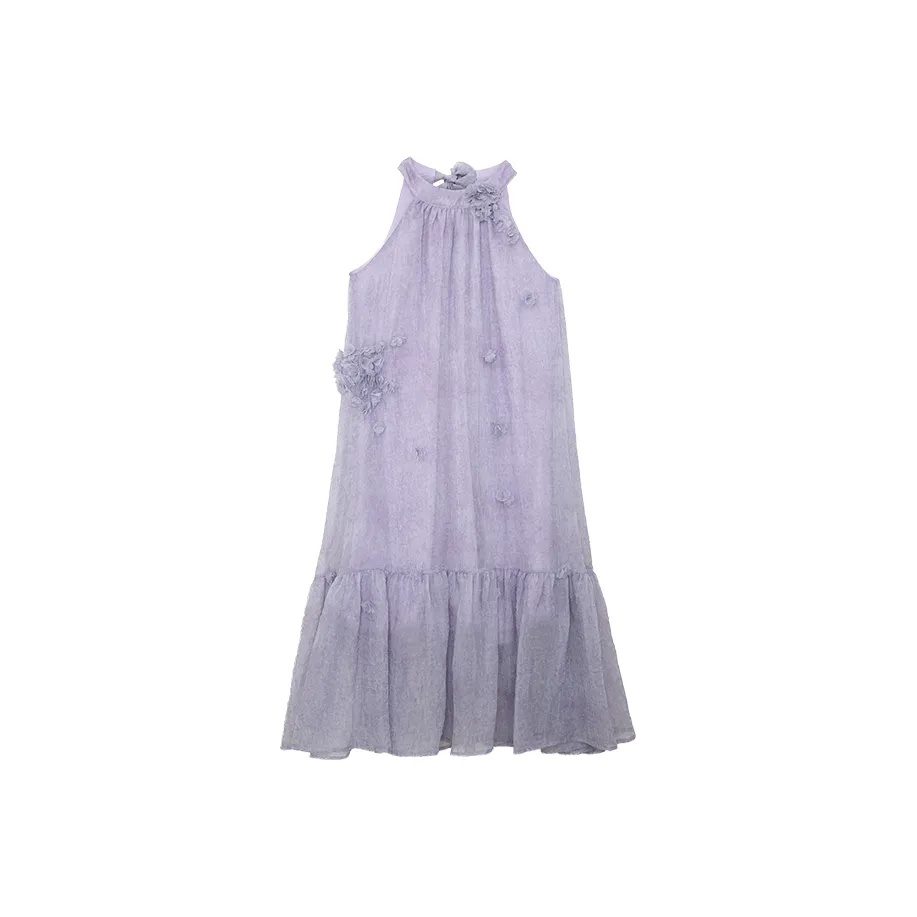 SUNSUNTOWN Без рукавов Платье Женское Гиацинт Фиолетовый