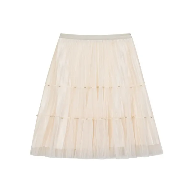 Лето будет после ужина. Повседневная длинная юбка Женская Белая