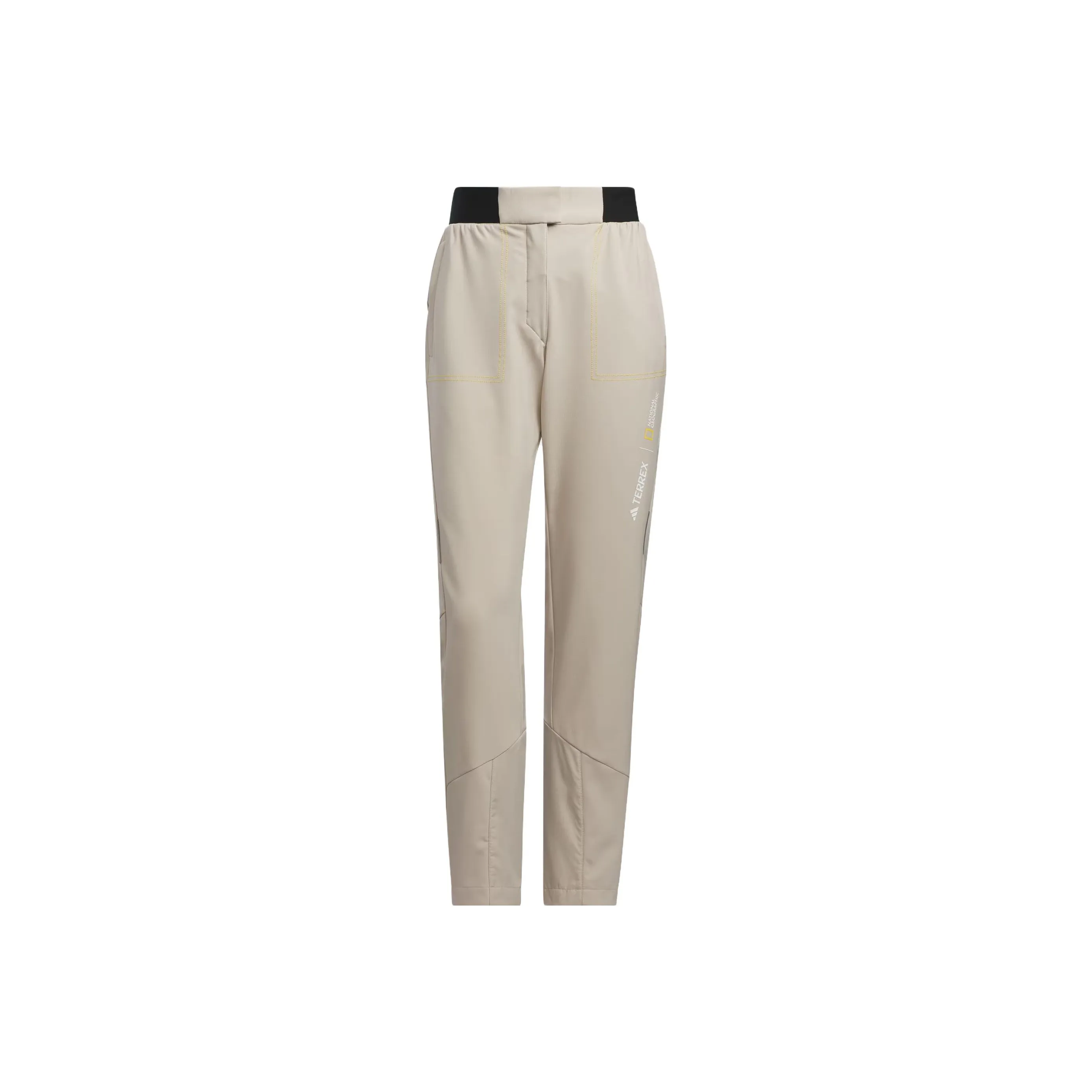 Adidas National Geographic Co branded Section Sports Pants Women's Light Umber