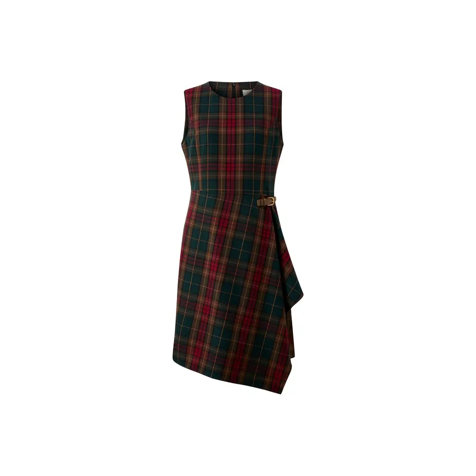 E.land Без рукавов Платье Женское Цветовой блок