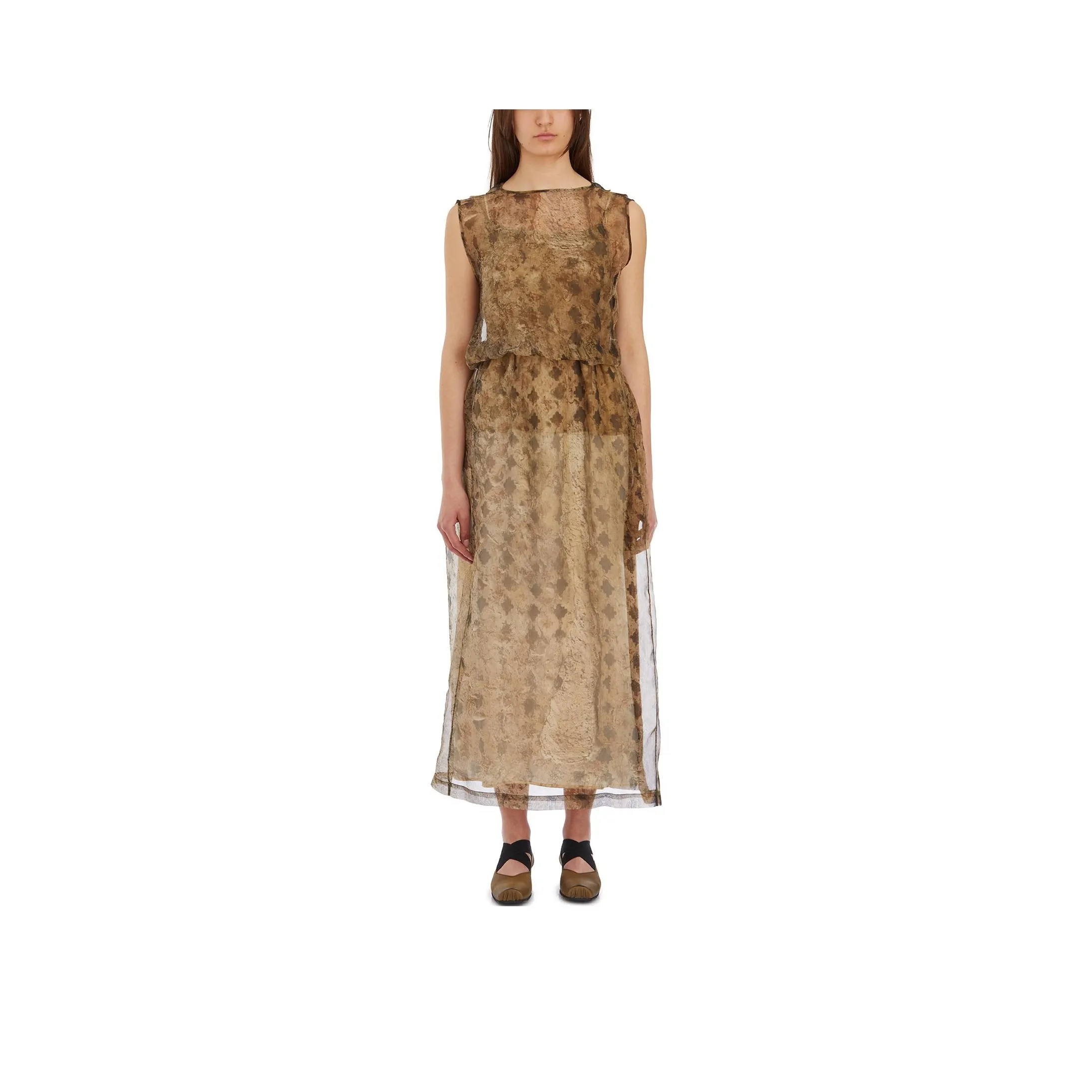 UMA WANG Sleeveless Dresses Women's Beige