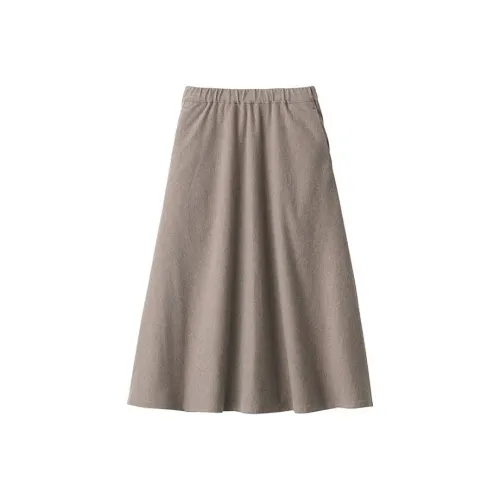 Muji Женские Повседневные Длинные Юбки