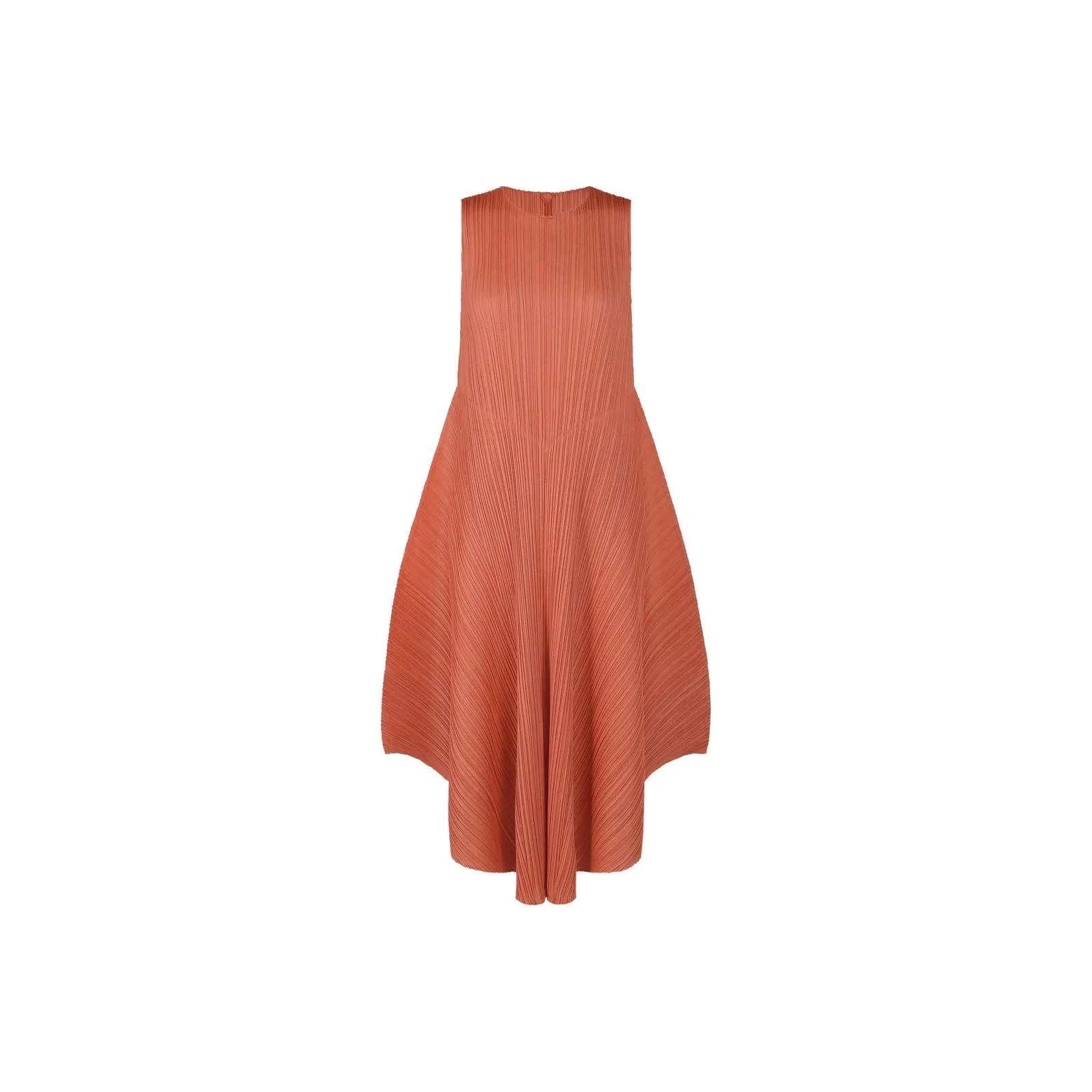 PLEATS PLEASE ISSEY MIYAKE SS24 Sleeveless Dress Women's Coral Pink