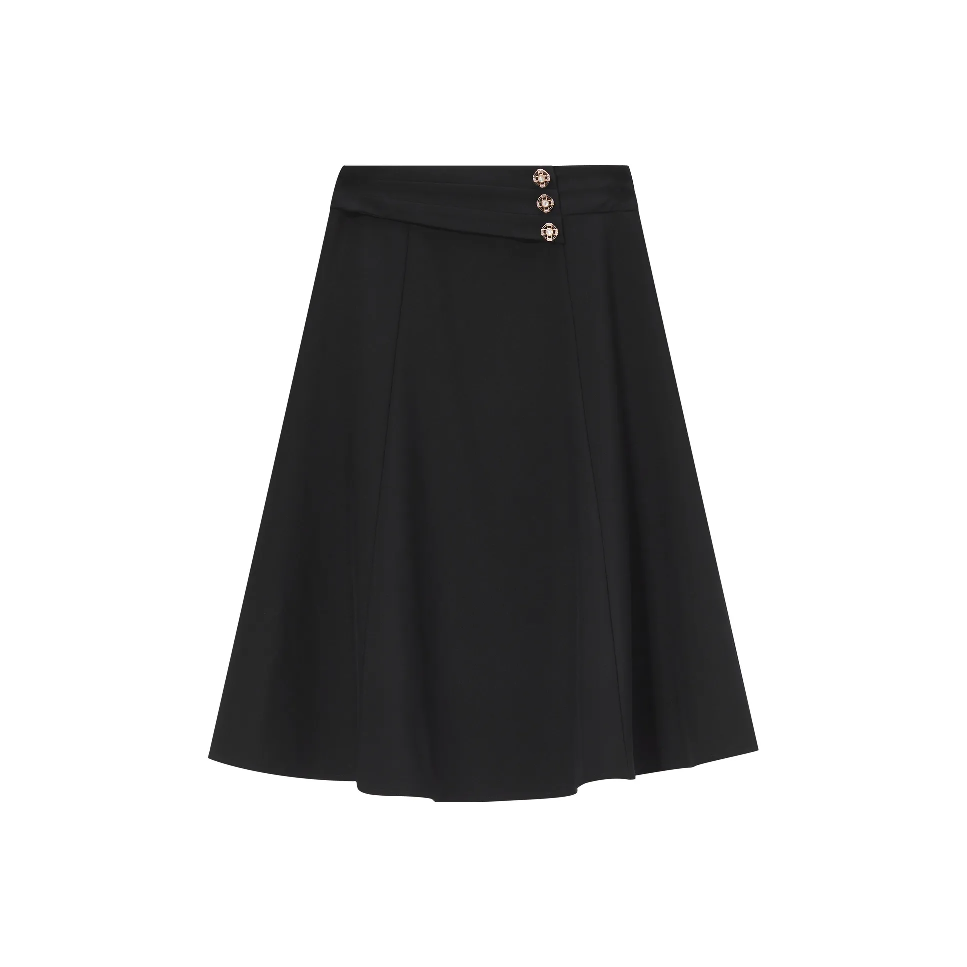 FINITY Повседневный Длинный Юбка Женские Черный