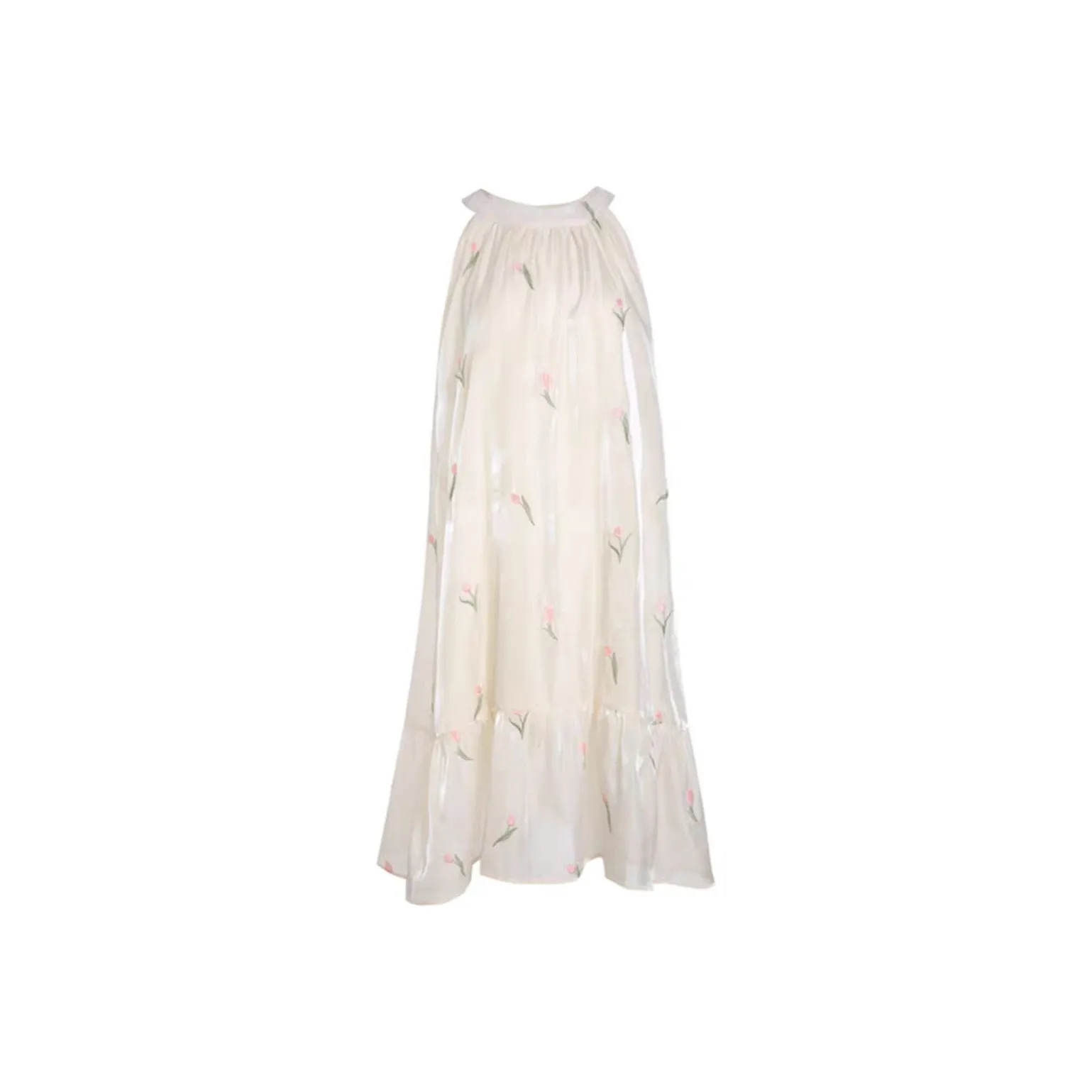 PLAY BUSH Sleeveless Dresses Women's Apricot