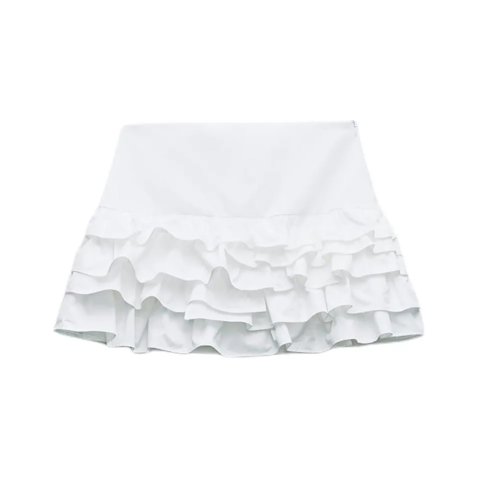 ZARA Casual Short Skirts Women's White