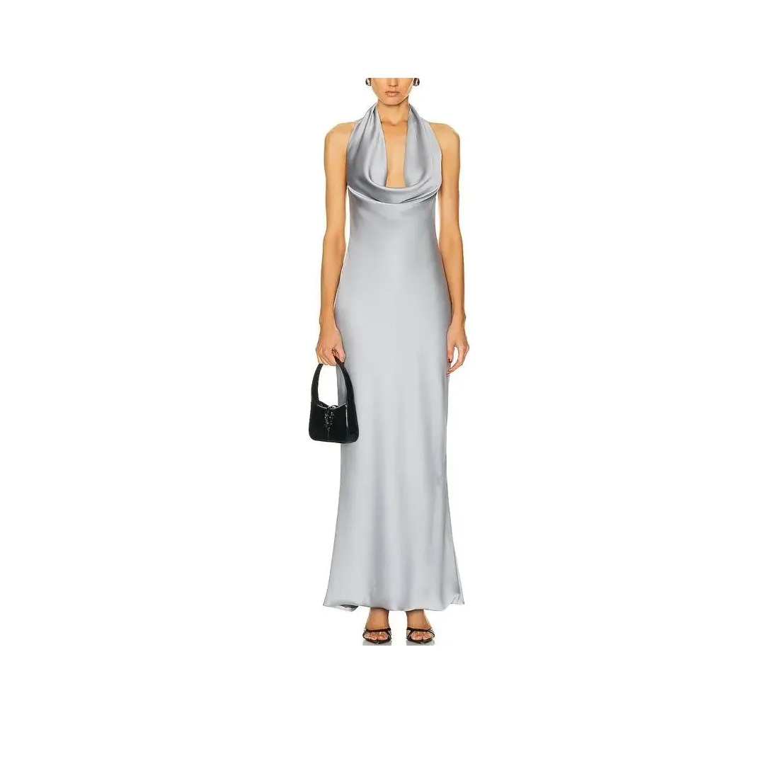 NORMA KAMALI Sleeveless Dresses Women's Silver