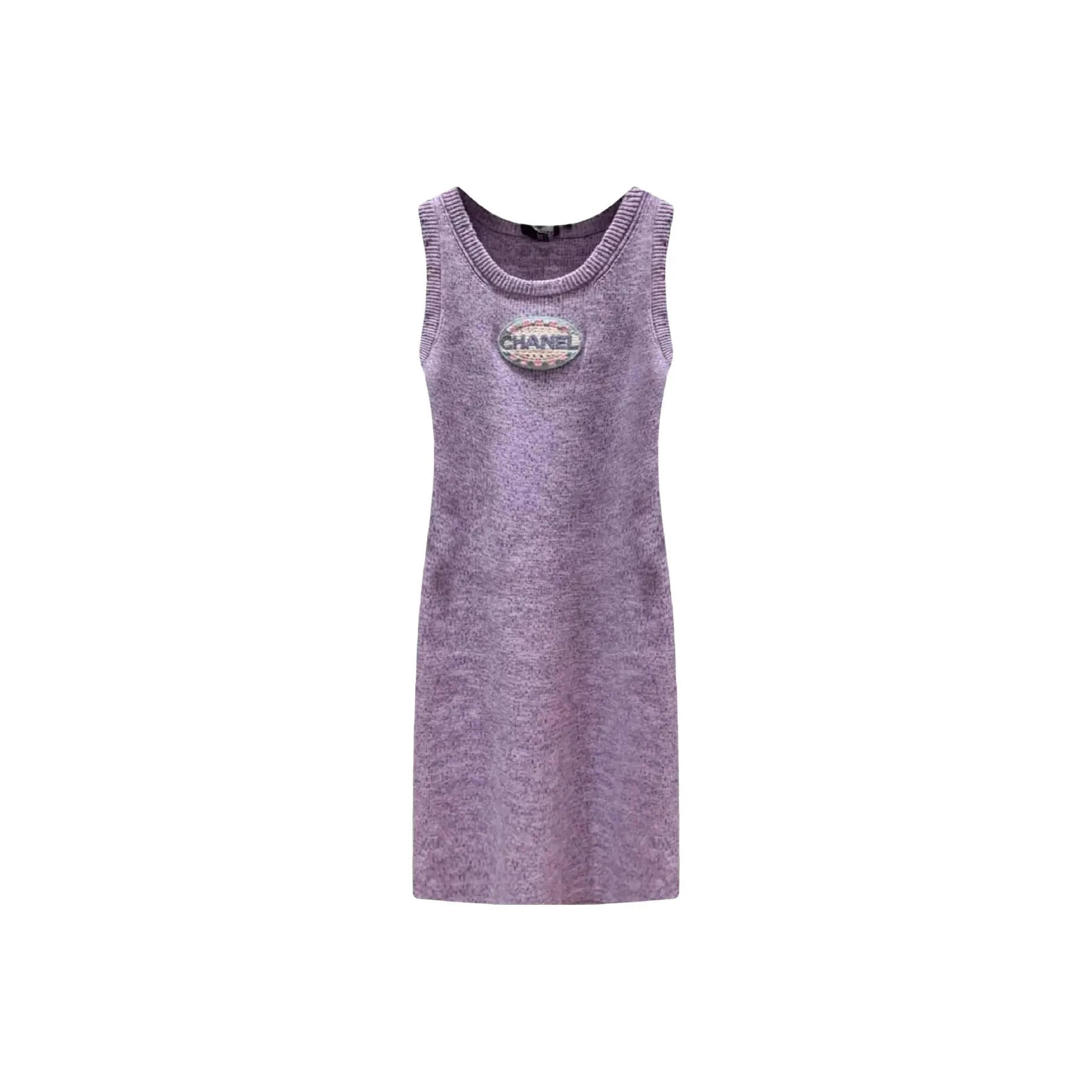 CHANEL 25P Sleeveless Dress Women's Purple