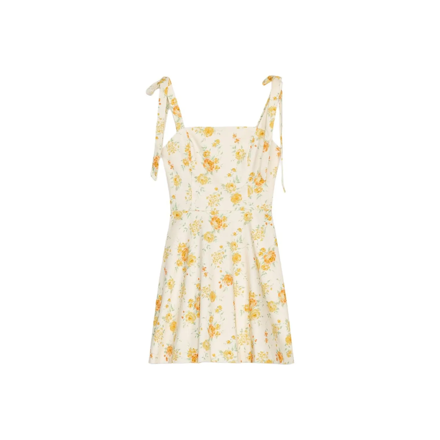 ZARA Sleeveless Dress Women's Orange