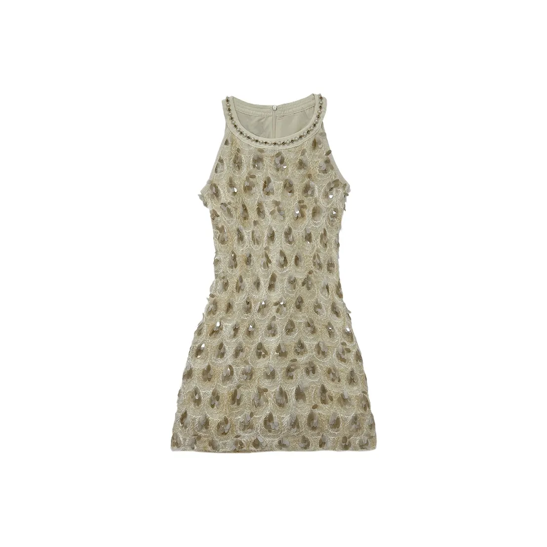 Icicofficial Slip Платье Женское Позолоченное Абрикос