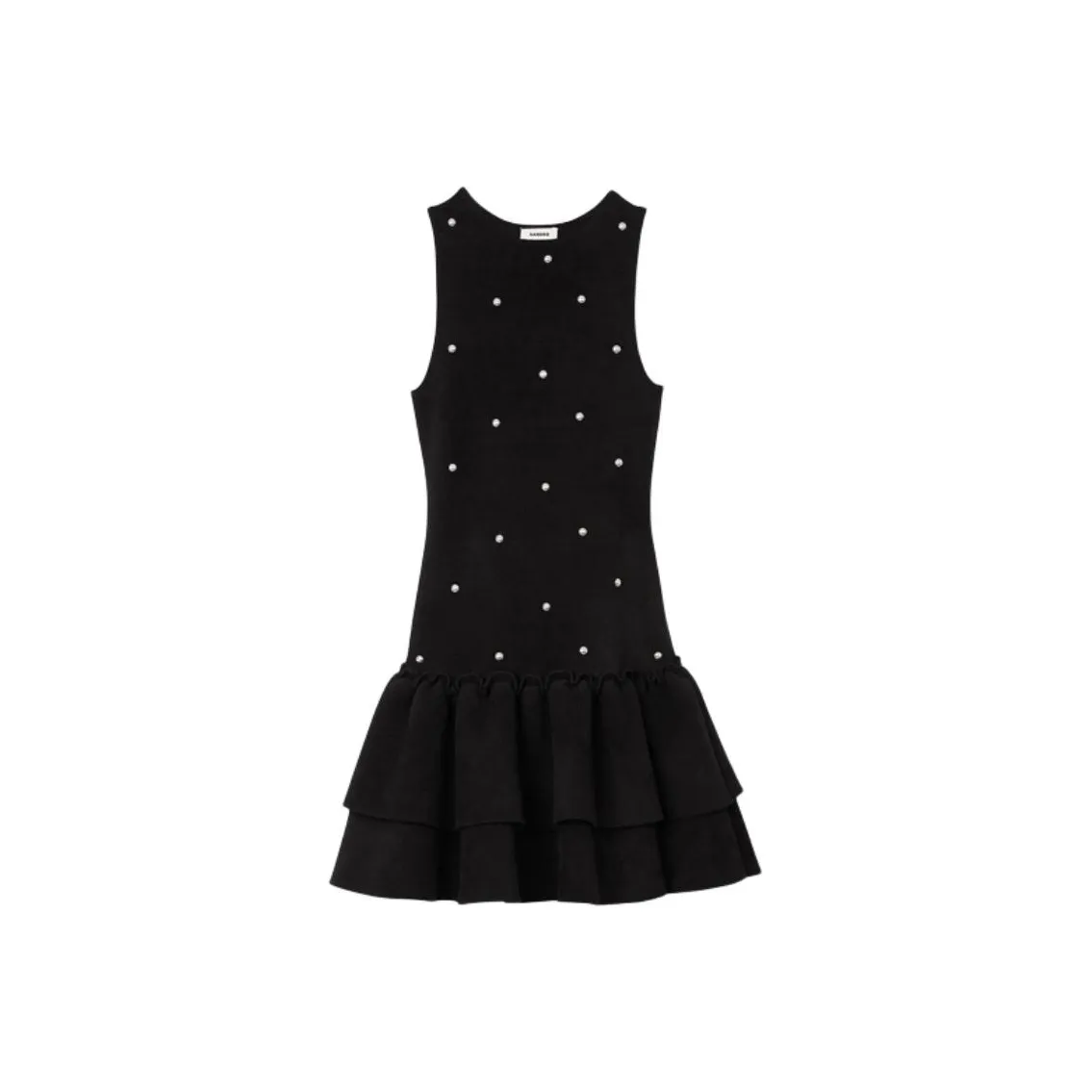 Sandro Bead embellished Mini Dress