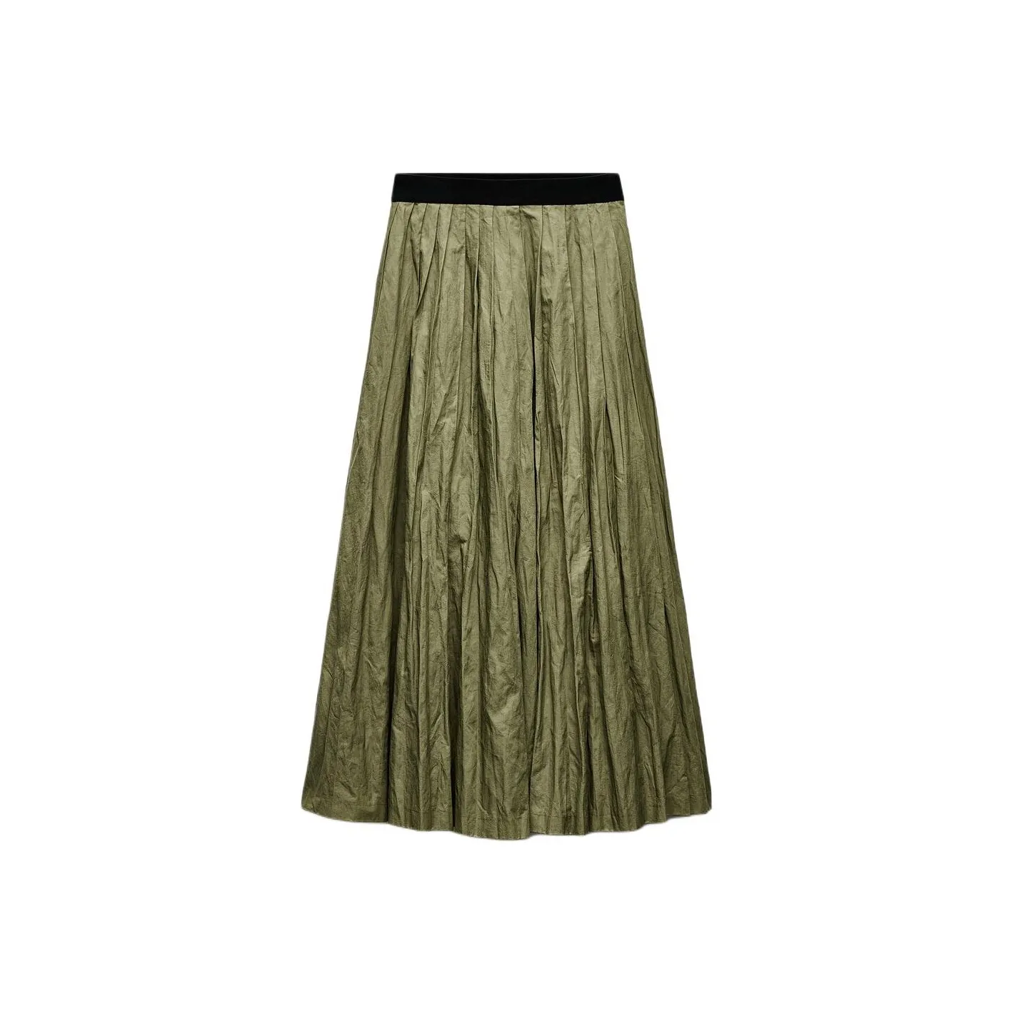 ZARA Casual Long Skirts Women's Green