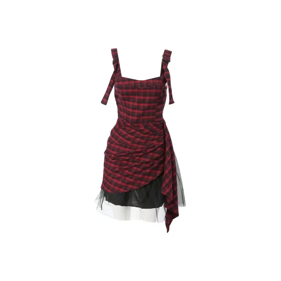 PUREIDOL Юбка Платье Женское Красное