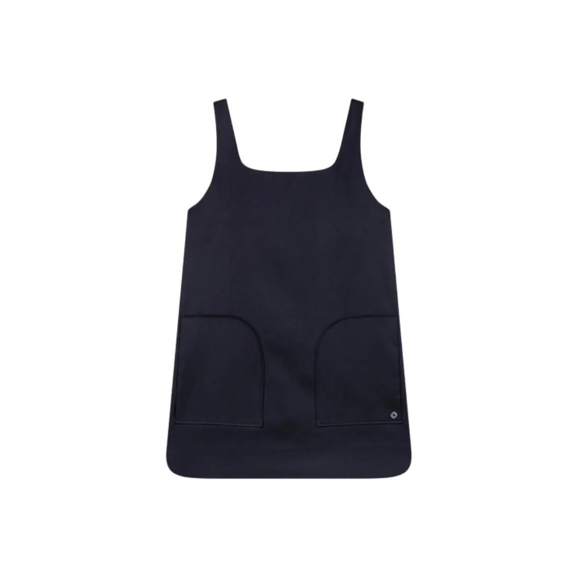Maje Satin Pinafore Mini Dress